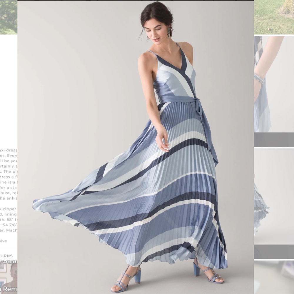 White House Black Market Pleated Dress - Picture 4 of 7